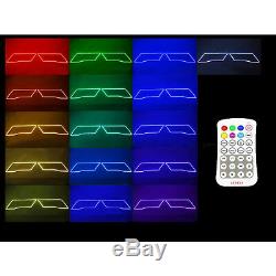 09-16 Dodge Ram Sport Multi-Color Changing LED RGB Headlight Halo Ring M7 Set