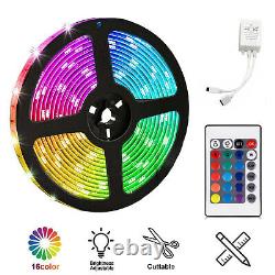 100M/20X5M LED Strip Lights RGB Colour Changing Tape Cabinet Kitchen TV Lighting