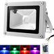 10w Led Floodlight Rgb Color Changing Outdoor Garden Yard Spotlight With Remote