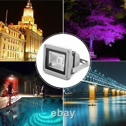 10W LED Floodlight RGB Color Changing Outdoor Garden Yard Spotlight With Remote