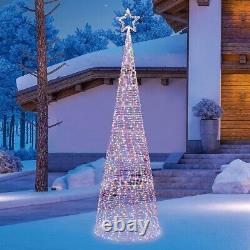 10ft (3m) LED Colour Changing Cone Tree with 2000 LED lights