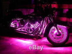 18 Color Change Led Tri Glide Motorcycle 12pc Led Neon Strip Light Kit