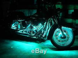 18 Color Changing Led Spyder F3-T Motorcycle 12pc Led Neon Strip Lighting Kit