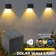 1-10pcs Solar Fence Wall Light Color Changing Waterproof Yard Garden Deck Lamp