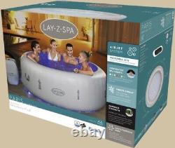 2021 Brand NEW Lay Z Spa PARIS 4-6 Person Hot Tub LED Lights with Freeze Shield