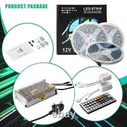 20M/15M/10M/5M DIY SMD5050 RGB LED Strip Lights IP66 44Keys IR Remote Controller