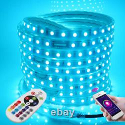 220V 240V 5050 RGB Led Strip Lights Waterproof Outdoor Lamp+1500W WIFI Control