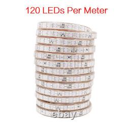220V 240V LED Strip Lights Dimmable 5050 RGB Lamp Flex Rope Light Color Changing