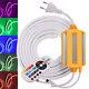 220v 5050 Led Strip Rgb Neon Flexible Rope Light Waterproof +ir 1500w Controller