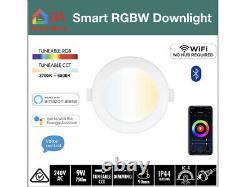 24 x 9W WiFi Smart RGBW LED Downlight for Automation, Alexa Google Home Control