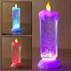 25cm Swirling Led Colour Changing Flameless Glitter Candle Light Xmas Lights
