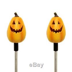 2X Solar Powered Tall Pumpkin Landscape Garden Stake Color Changing LED Light