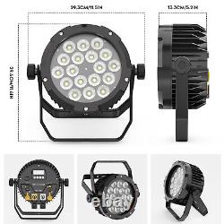 2x RGBW 14 LED Par Can Stage Lighting DMX DJ Light Waterproof IP65 Pond Light