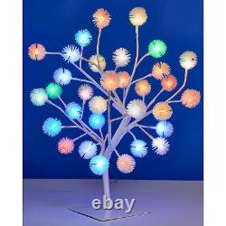 32 LED White Colour Changing Light Up Luxury Eva Ball Sphere Christmas Tree
