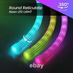 360° LED Strip Lights Neon Flex Rope 5V RGB WS2812B Waterproof Outdoor Lighting