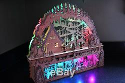 3D LED Schwibbogen German Christmas Arch Color-changing NEW Battery operated