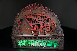 3D LED Schwibbogen German Christmas Arch Color-changing NEW Battery operated