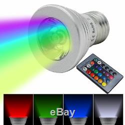 3W 5W 10W E27/E14 RGB LED Light Bulb Color Changing Energy Saving+Remote Control