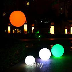 40cm Mood Glow Ball Lamp Outdoor Waterproof Orb Globe LED Light by PK Green