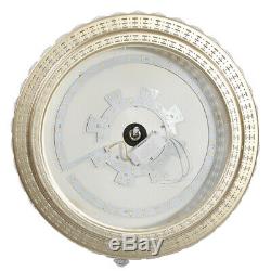 42 Crystal LED Ceiling Fan Color Changing Lights Chandelier & Remote Control UK