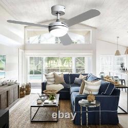 42 inch Silent Ceiling Fan with 3-Color Light 3 Wind Speed Timer Remote Control