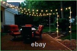 48FT LED Outdoor Waterproof Commercial Grade Patio String Lights Bulbs 3 Pack