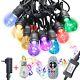 48ft Music Color Changing Outdoor String Lights-patio Lights 16 Led Bulbsavev