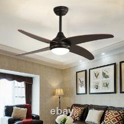 48 Ceiling Fan Light 4 Blades with Remote Control 3 Speed for Bedroom Living Room
