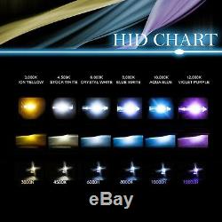 4X6 RGB LED COB Color Change Halo Crystal Headlight H4 6K HID Light Bulb Set