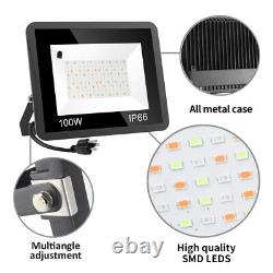 4 Packs 100W RGB LED Flood Lights Dimmable Color Changing Waterproof Garden Lamp