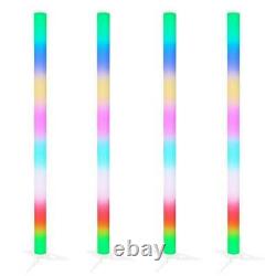 4 x Equinox Pulse Tube Lithium LED Rainbow Colour Changing DJ Disco Party Light