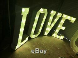 4ft Colour Changing Marquee Love Letters