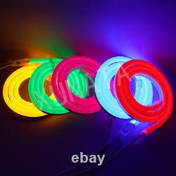 5050 RGB LED Strip Neon Rope Lights Waterproof 220V Flexible Outdoor Lighting UK