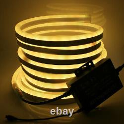 5050 RGB Wifi Neon LED Strip Light 220V Flex Waterproof Strip Rope Tube Lights