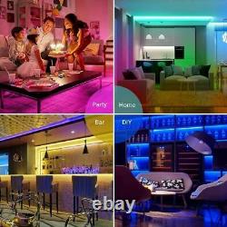50 Rolls of 16.4ft RGB Led Lights for Bedroom for Room Home Party Decoration 12V