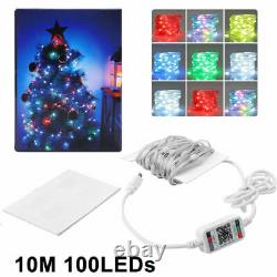 5M/10M Smart Bluetooth LED Fairy String Lights Waterproof ChristmasTree Lights
