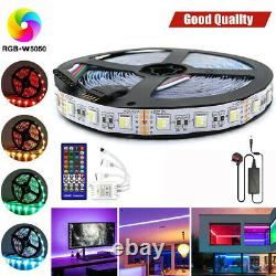 5M-20M RGBW 5050 LED Strip Light Tape 12V RGB+White 4 in 1 Remote Dimmable IP20