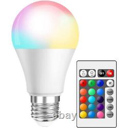 5With10With15W LED E27 Bulb Light Dimmable Color Changing RGBW RGBWW Remote Control