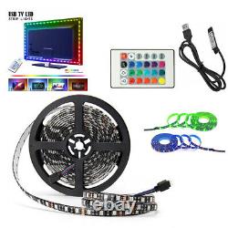 5m LED Strip Lights RGB 5050 Colour Changing Tape Cabinet Kitchen TV Lighting DC