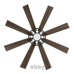 60 in. White Color Changing Integrated LED Outdoor Ceiling Fan DC Motor