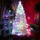 6/7ft White Fibre Optic Xmas Tree +colour Changing Led+ Multifunction Controller