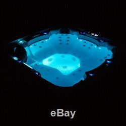 6-8 Persons Outdoor Hot Tubs Spa 41 Massage Jets Jacuzzis LED Lights Family Use
