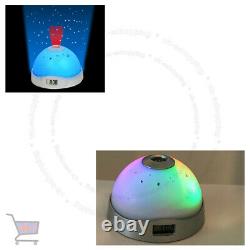 7 Colour Changing Digital LCD Alarm Clock Snooze LED Light Projector Time UKES