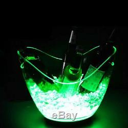 8 Ltr Rechargeable LED Color Changing Ice Bucket Container Bar Wine Party Cooler