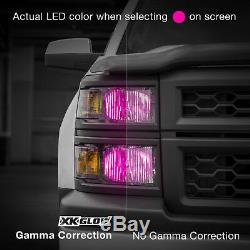 9007 2in1 LED Headlight Bulbs Color Changing Devil Eye for Projector + Reflector