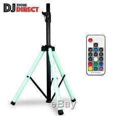 ADJ COLOR Changing LED Speaker Stand With Integrated LED Lights + Remote Control