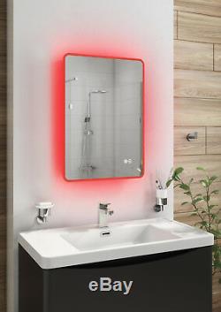 Alameda 500x700mm Ambient Colour Change LED Bluetooth Mirror IncTouch Sensor