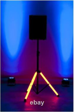American Audio Color Stand LED Color Changing Tripod Leg Speaker Stand with Remo