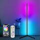 Bayaa Led Corner Floor Lamp, Rgb Color Changing Light With Bluetooth App And Rem