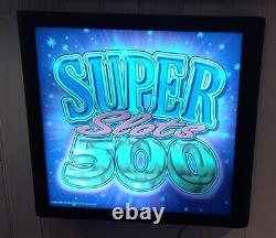 Barcrest Games SUPER SLOTS 500 Remote Control Colour Changing Illuminated Sign
